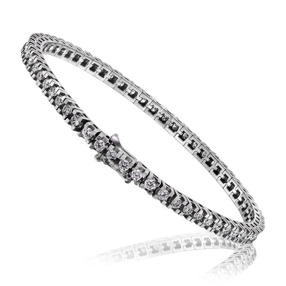 image Baltā zelta aproce ar briljantiem