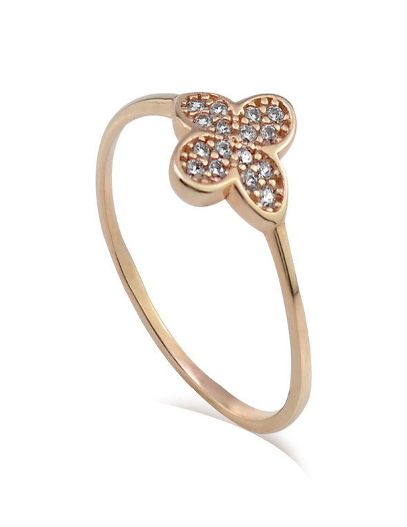 image Zelta gredzens ar cirkoniem