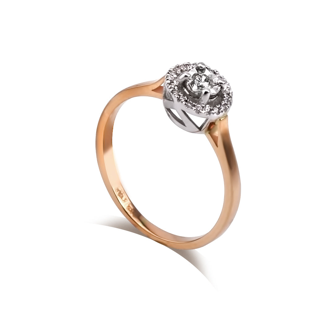 image Zelta gredzens ar briljantu